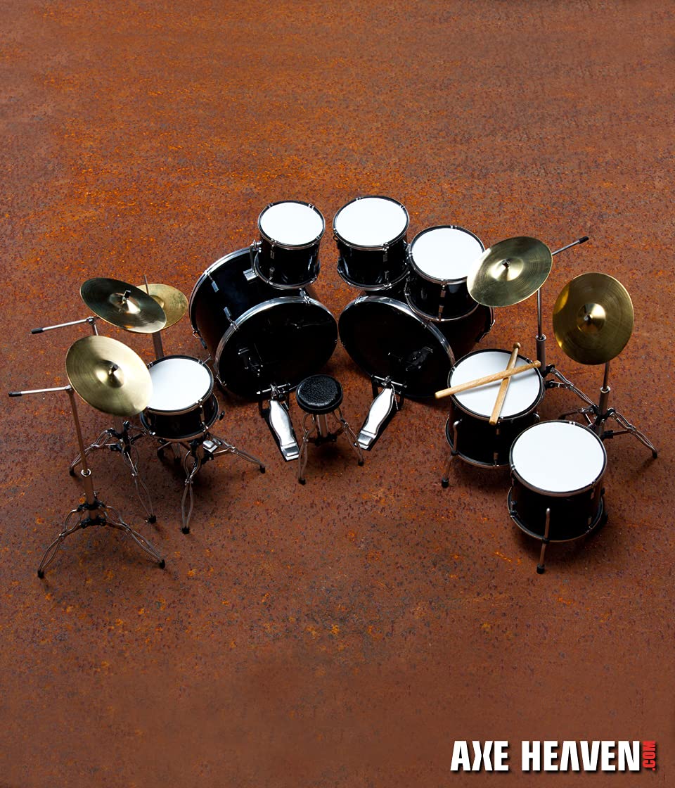 Amazon.com: AXE HEAVEN Joey Jordison Signature Miniature Drum Set