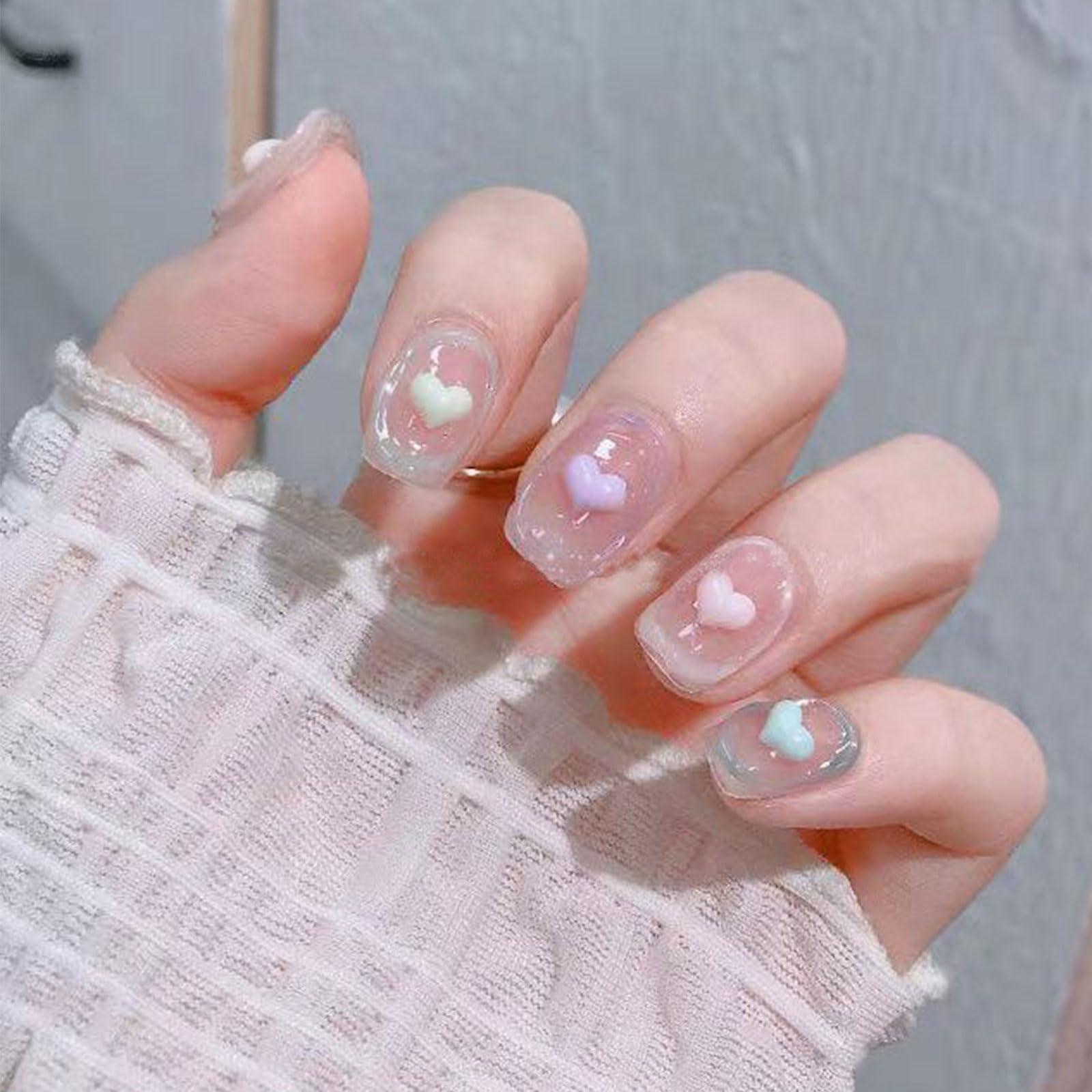 Amazon.co.jp: ハート ネイルパーツ 約100個セット 小さい ハート型