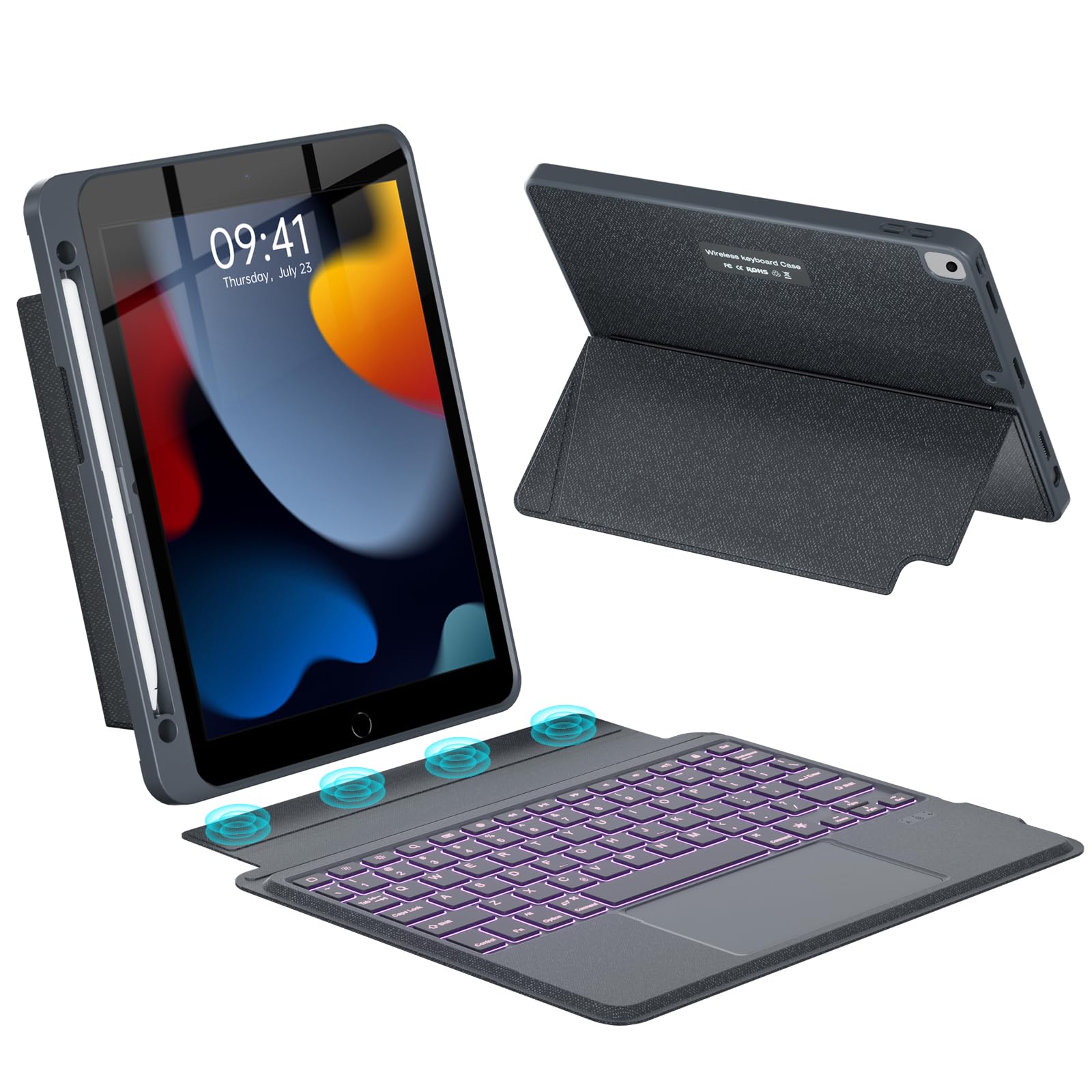 Amazon.com: Combo Keyboard Case For iPad 9th/8th/7th Generation