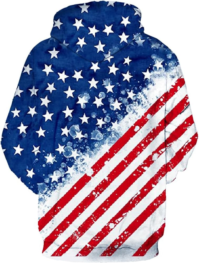 Amazon.com: OQC Unisex USA American Flag Print 4th of July