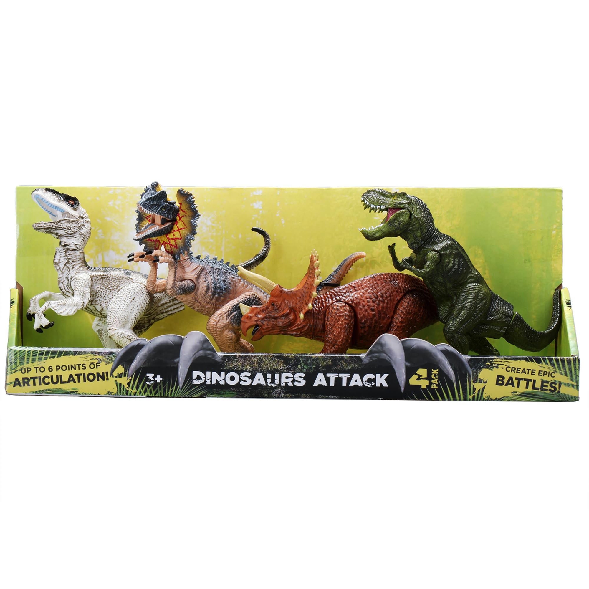 Amazon.com: Kid Galaxy: Dinosaur Attack Figures 4pk - T Rex