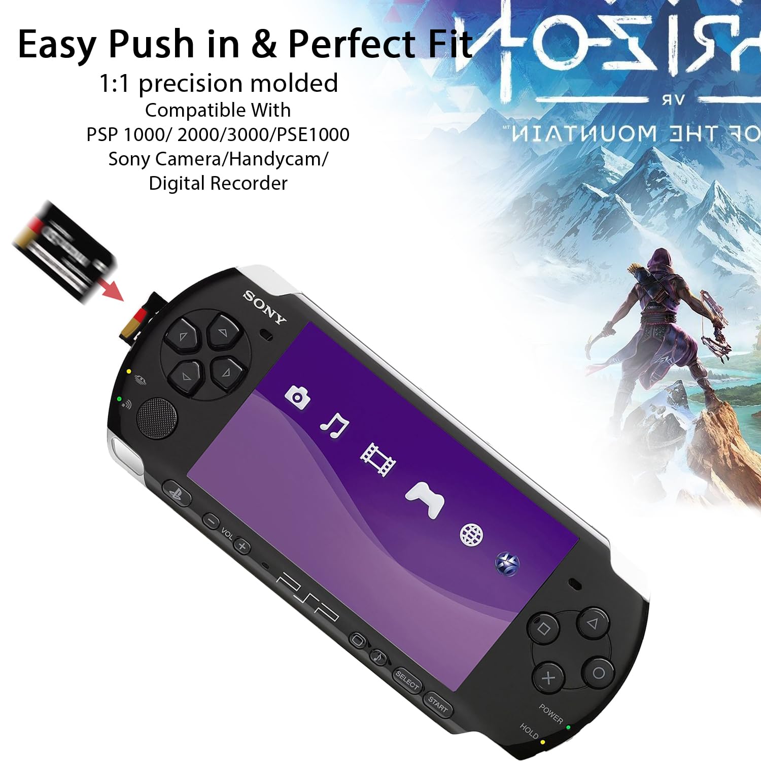 Amazon | PSP メモリースティックアダプター 128GB Micro SDカード付き