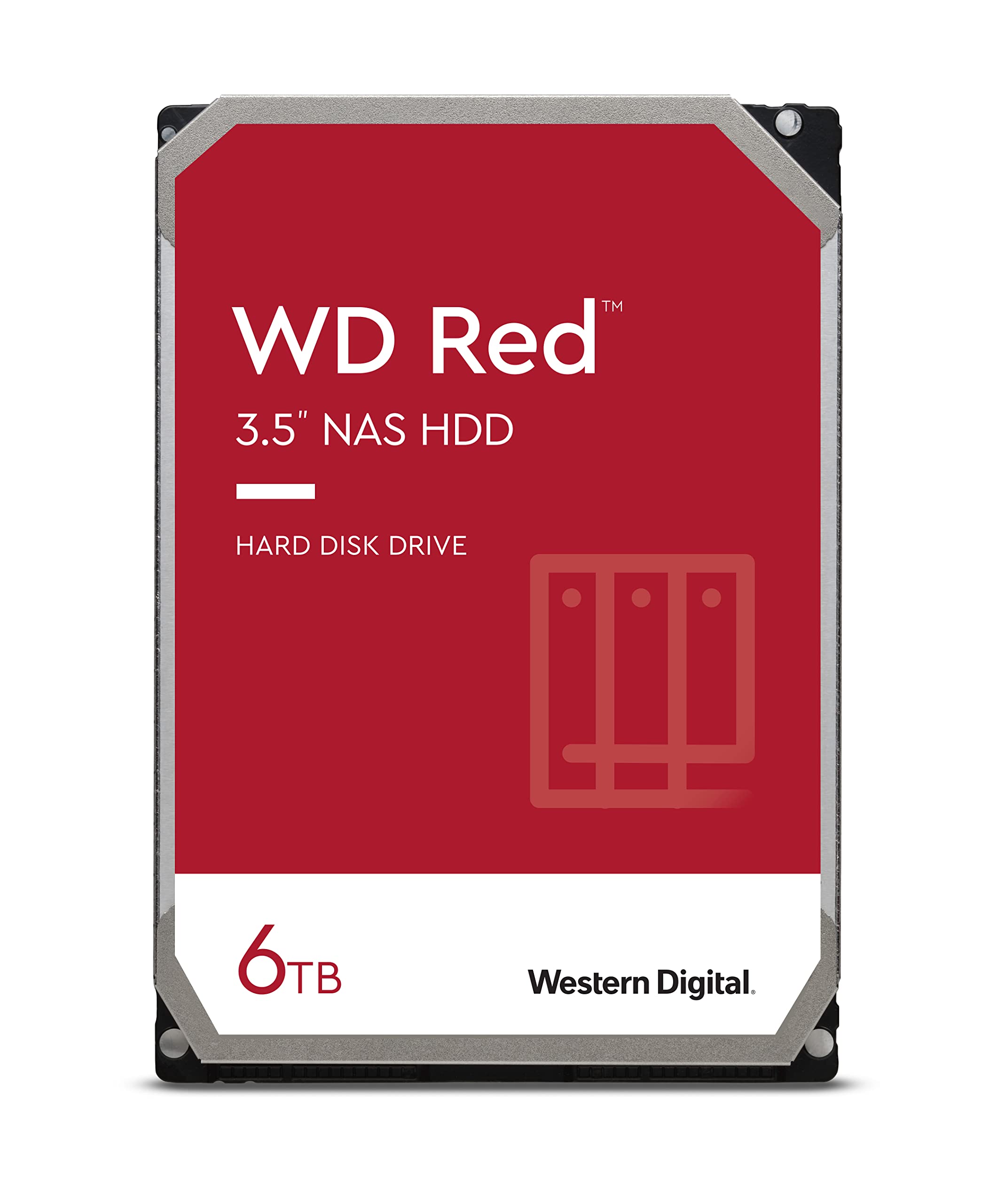 Western Digital 6TB WD Red NAS Internal Hard Drive HDD - 5400 RPM