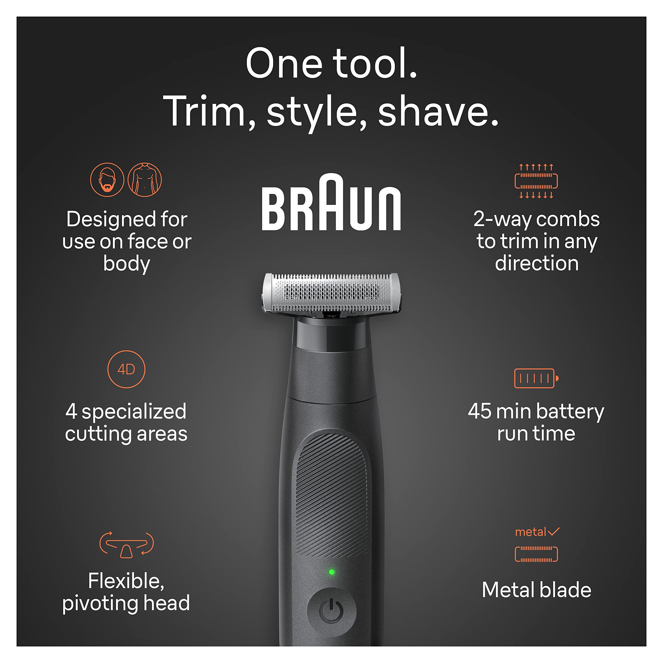 Amazon.co.jp: Braun Series XT5 オールインワン メンズ 髭トリマー