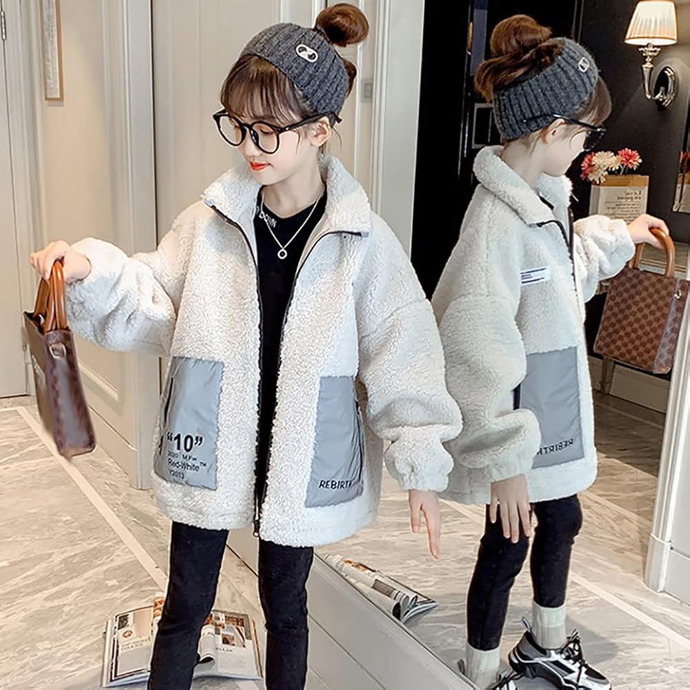 Amazon | [NOMSOCR] 子供服 ボアコート ボアジャケット キッズ