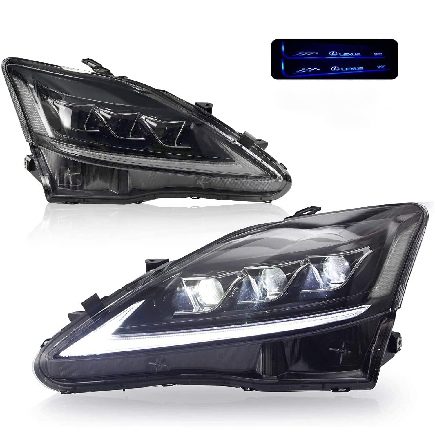 Amazon | VLAND製 レクサスIS ヘッドライトIS250 IS250C IS350 ISC ISF