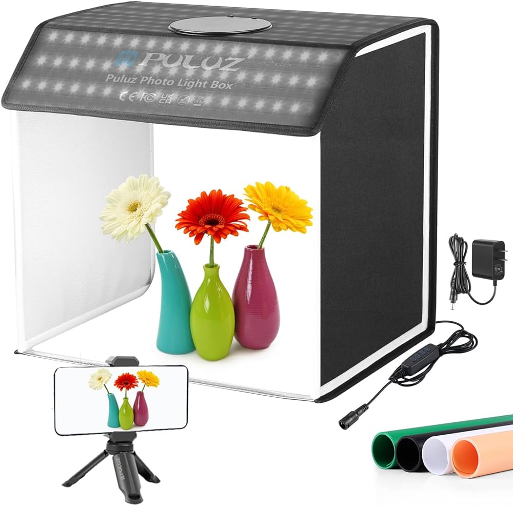 Amazon | PULUZ 撮影ボックス、長方形撮影用ライトボックスキット600D