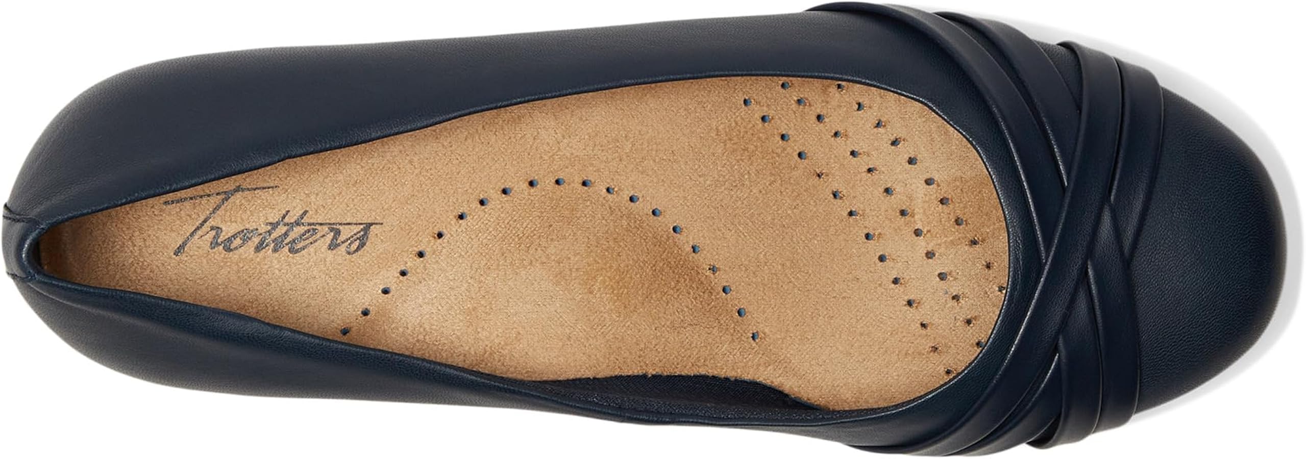 Trotters Women's Daphne Ballet Flat, Navy, 6 Wide : Amazon.ca