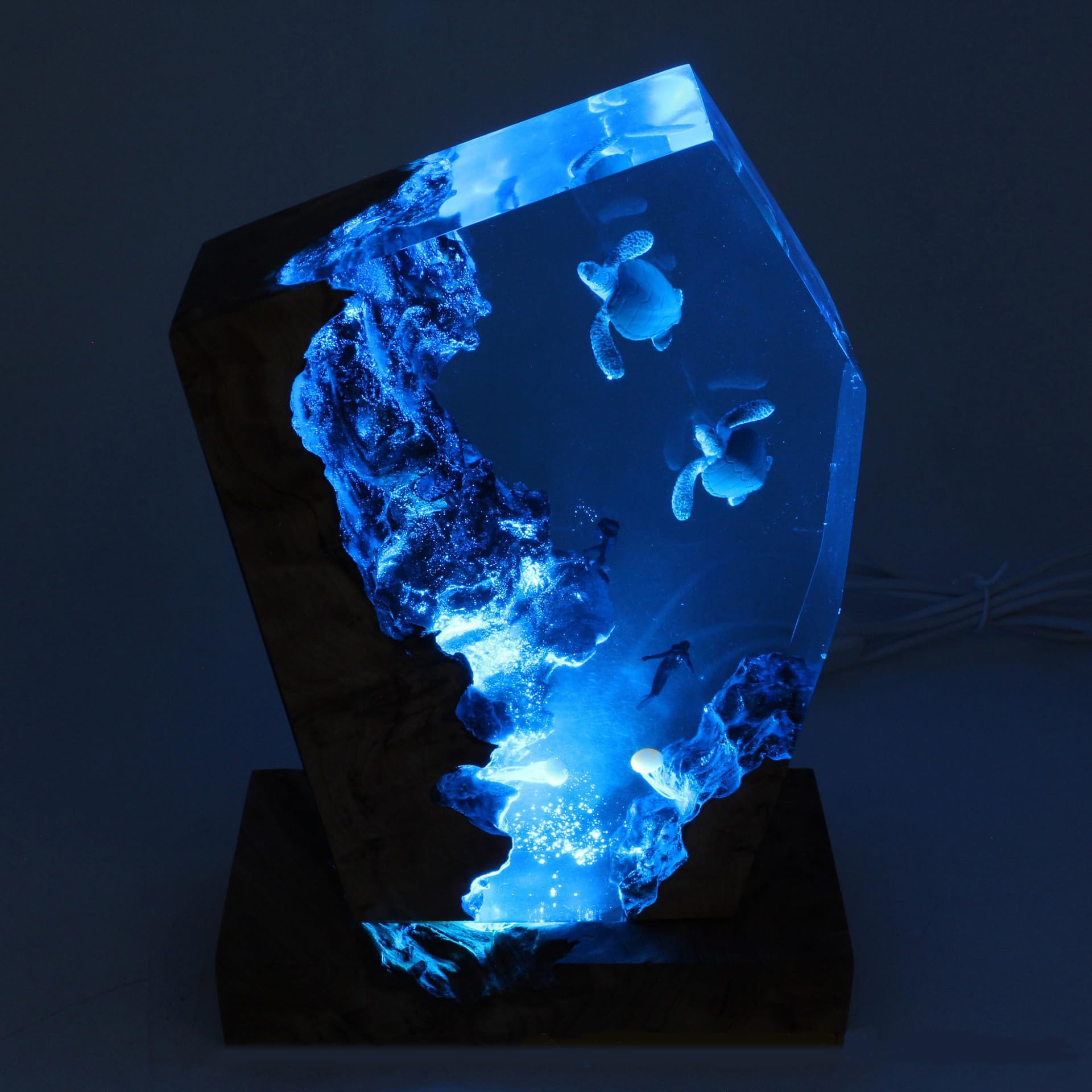 Amazon.co.jp : 海をテーマにしたジオラマ、レジン海ランプ、ナイト