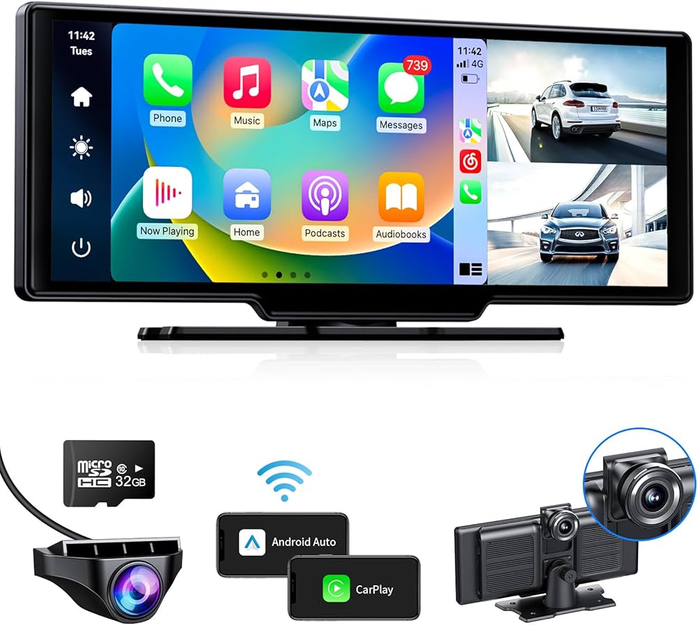 Amazon.co.jp: VVCAR ディスプレイオーディオ Carplay＆AndroidAuto