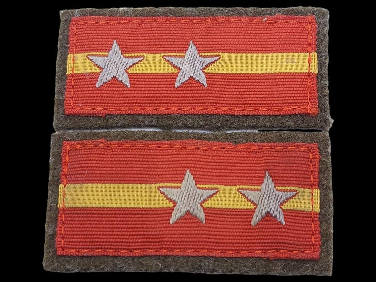 Amazon.co.jp: 日本陸軍 織出襟章 軍曹階級章 襟章 肩章 日本軍 九八式