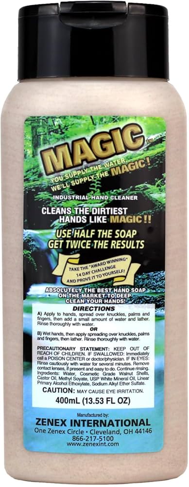 Amazon.com : Zenex Magic Hand Soap - Industrial Hand Cleaner for