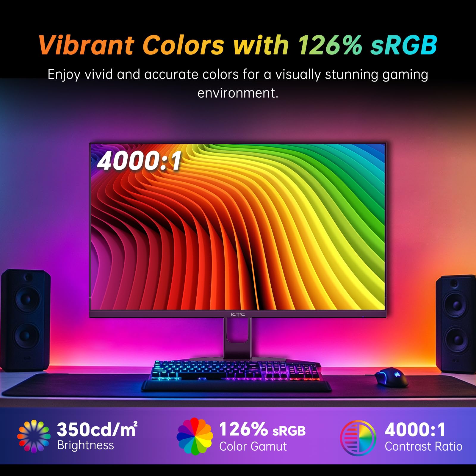 Amazon.com: KTC 27 Inch 280Hz Gaming Monitor, FHD 1080P 240Hz PC