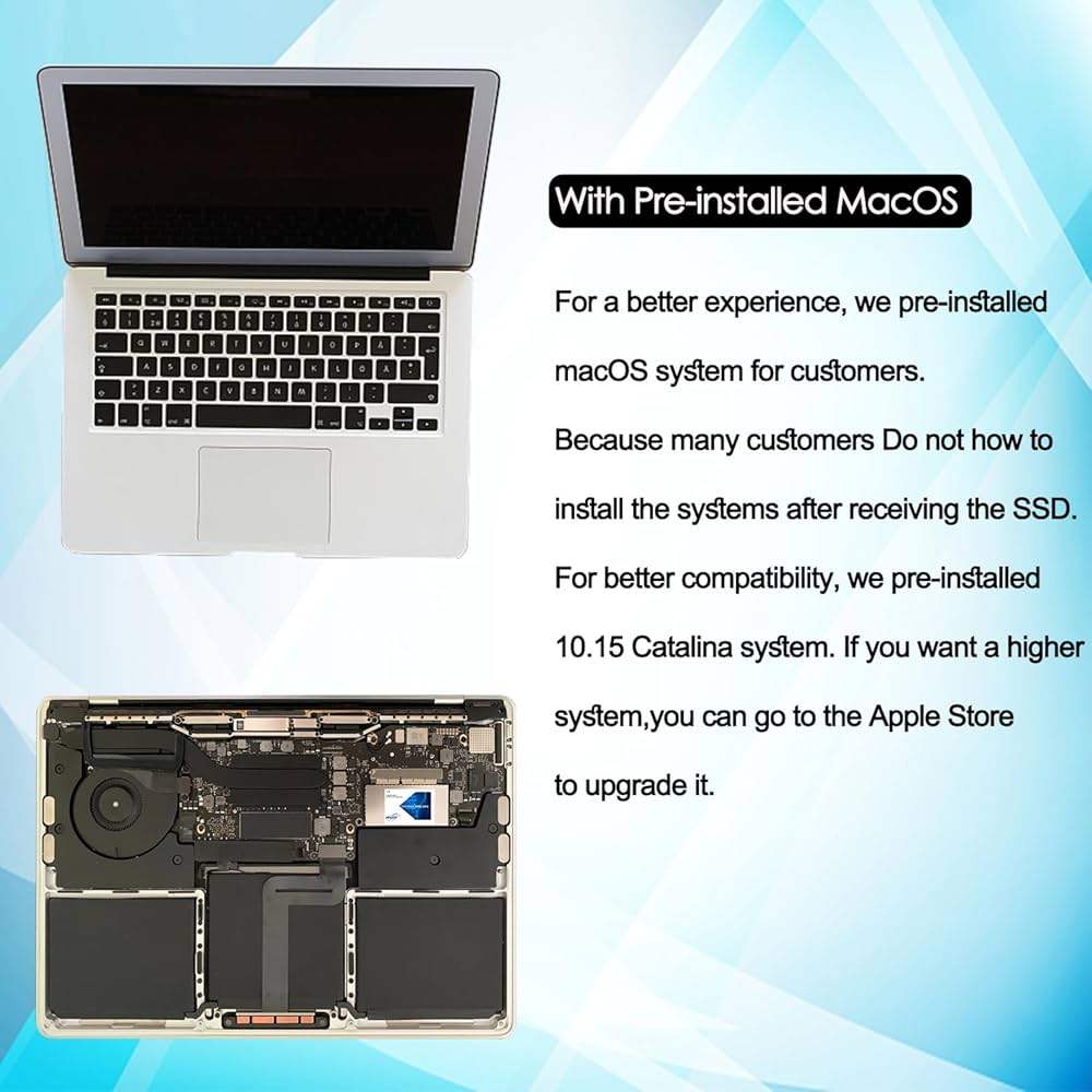 Jorkar 1TB SSD Hard Drive for MacBook Pro A1708 NVMe PCIe Gen3x4