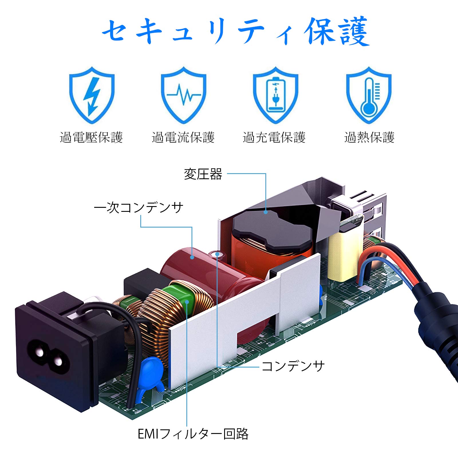 Amazon.co.jp: Surface Pro 充電器【PSE認証】 65W 15V 4A Microsoft