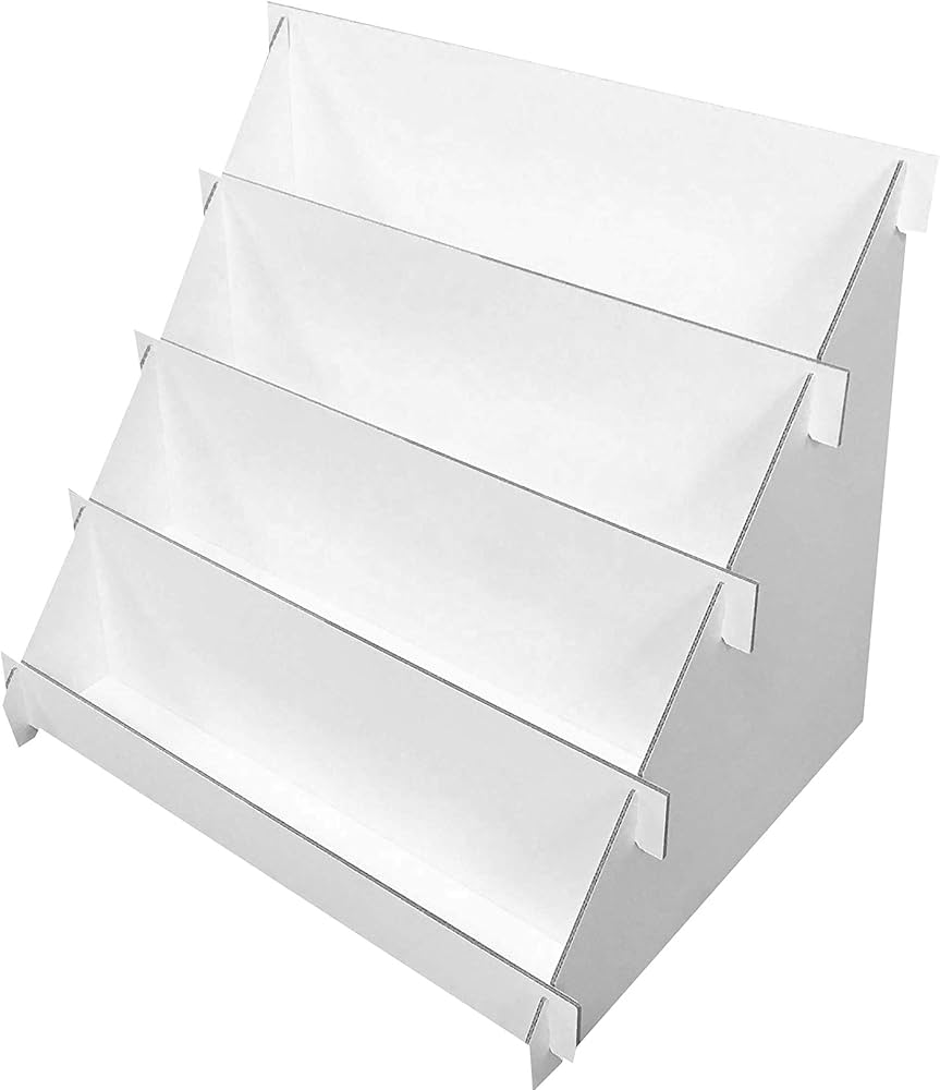 Amazon.co.jp: ひな壇陳列ディスプレイ 幅470mm ホワイトカラー