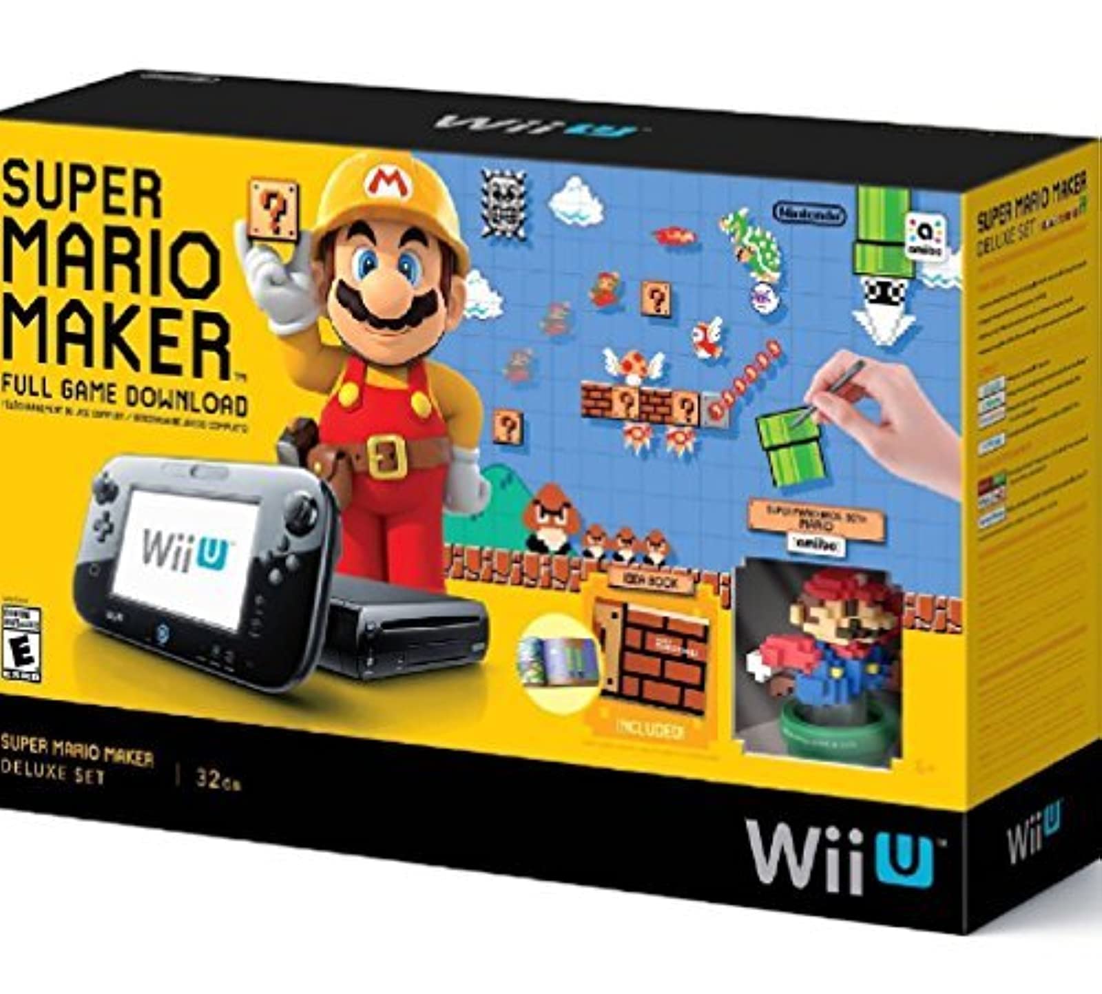 Amazon.com: Super Mario Maker Console Deluxe Set - Nintendo Wii U