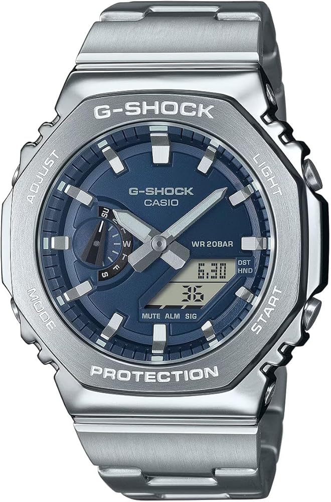 Amazon.com: Casio G-Shock Octagonal Navy Blue Stainless Steel