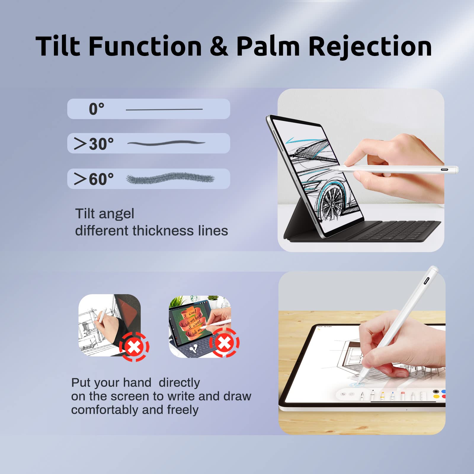 Amazon.com: Stylus Pencil for iPad Air 4th/5th Gen,Evach Wireless