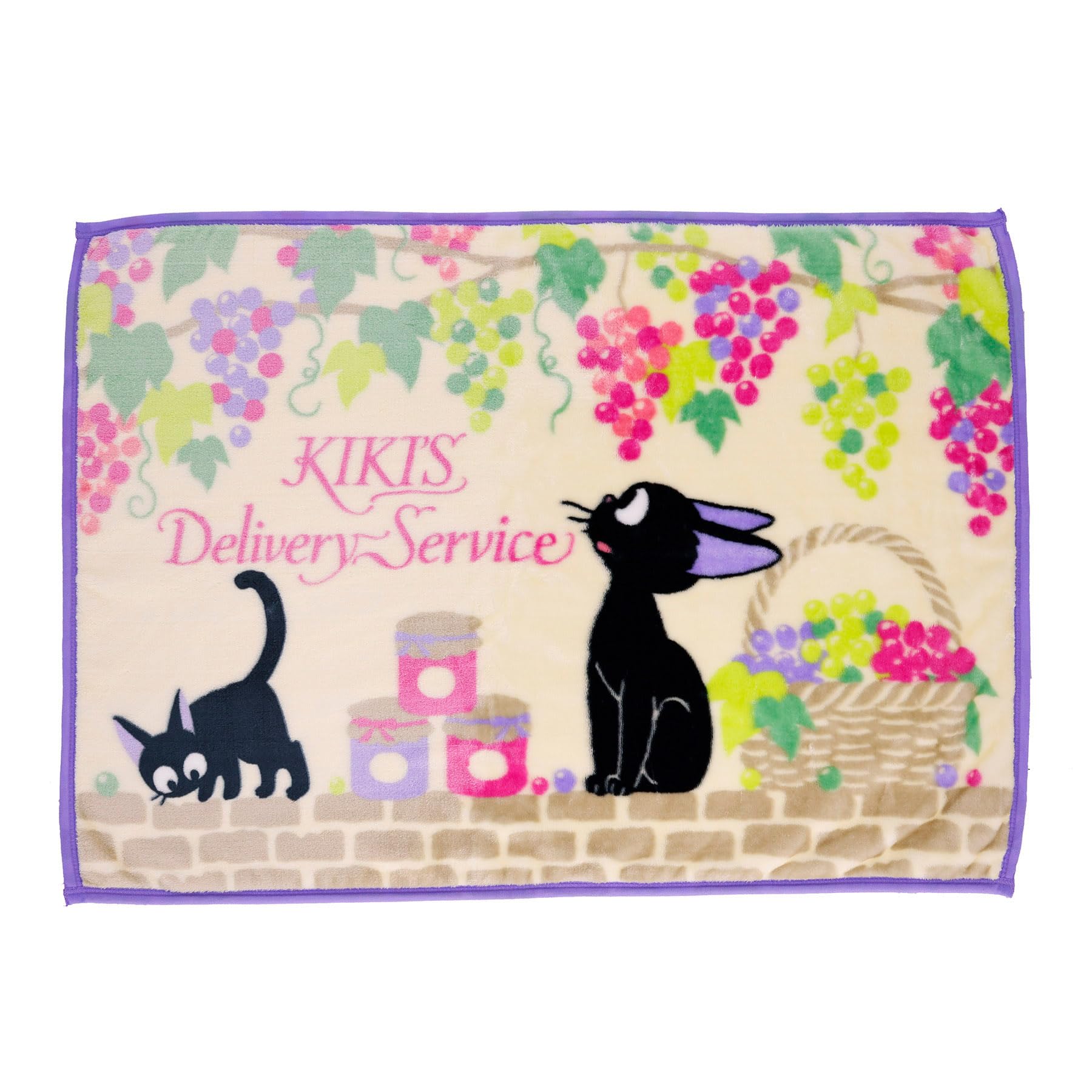 Amazon｜丸眞 ひざ掛け ジブリ 魔女の宅急便 ジジ ブドウ園