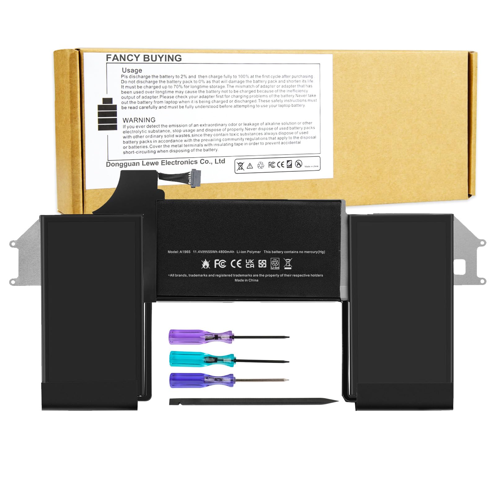 Amazon.com: A1965 Laptop Battery for MacBook Air 13