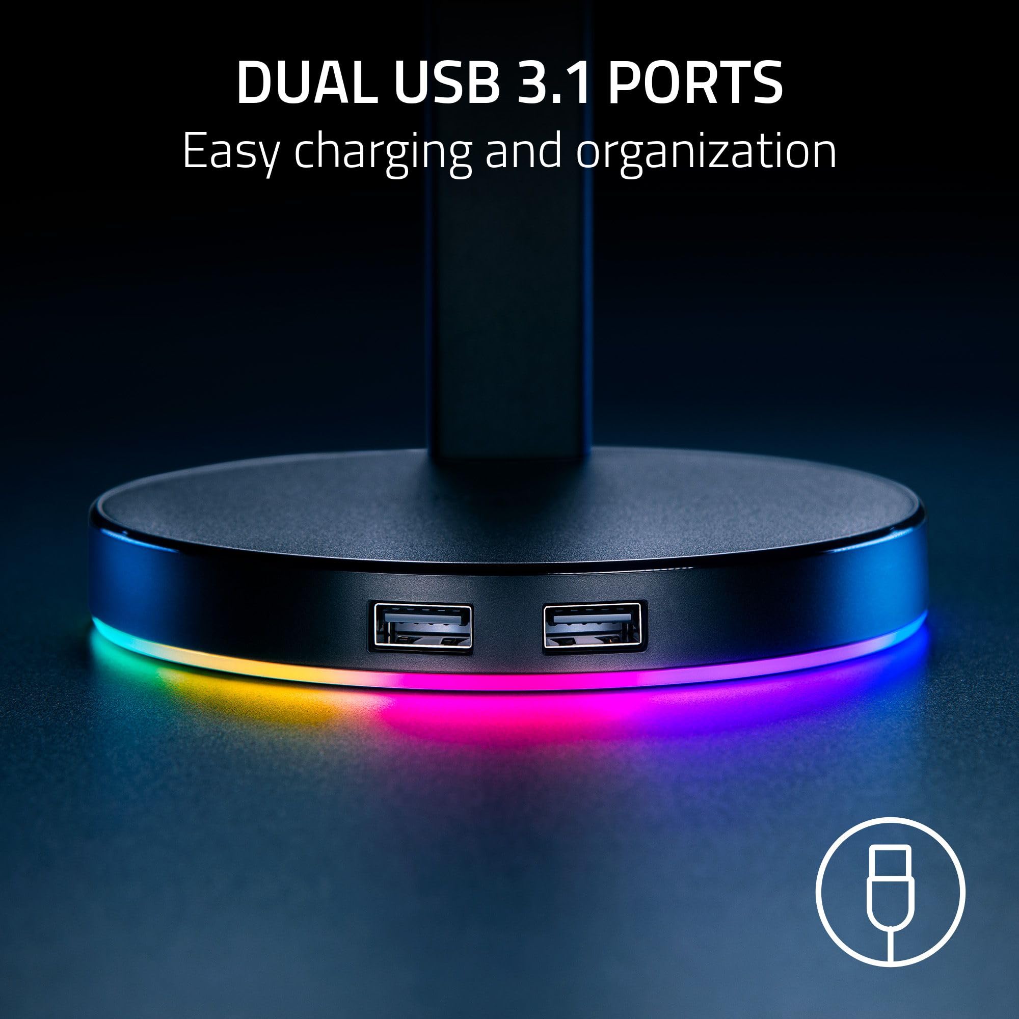 Razer Base Station V2 Chroma Suporte para fone de ouvido