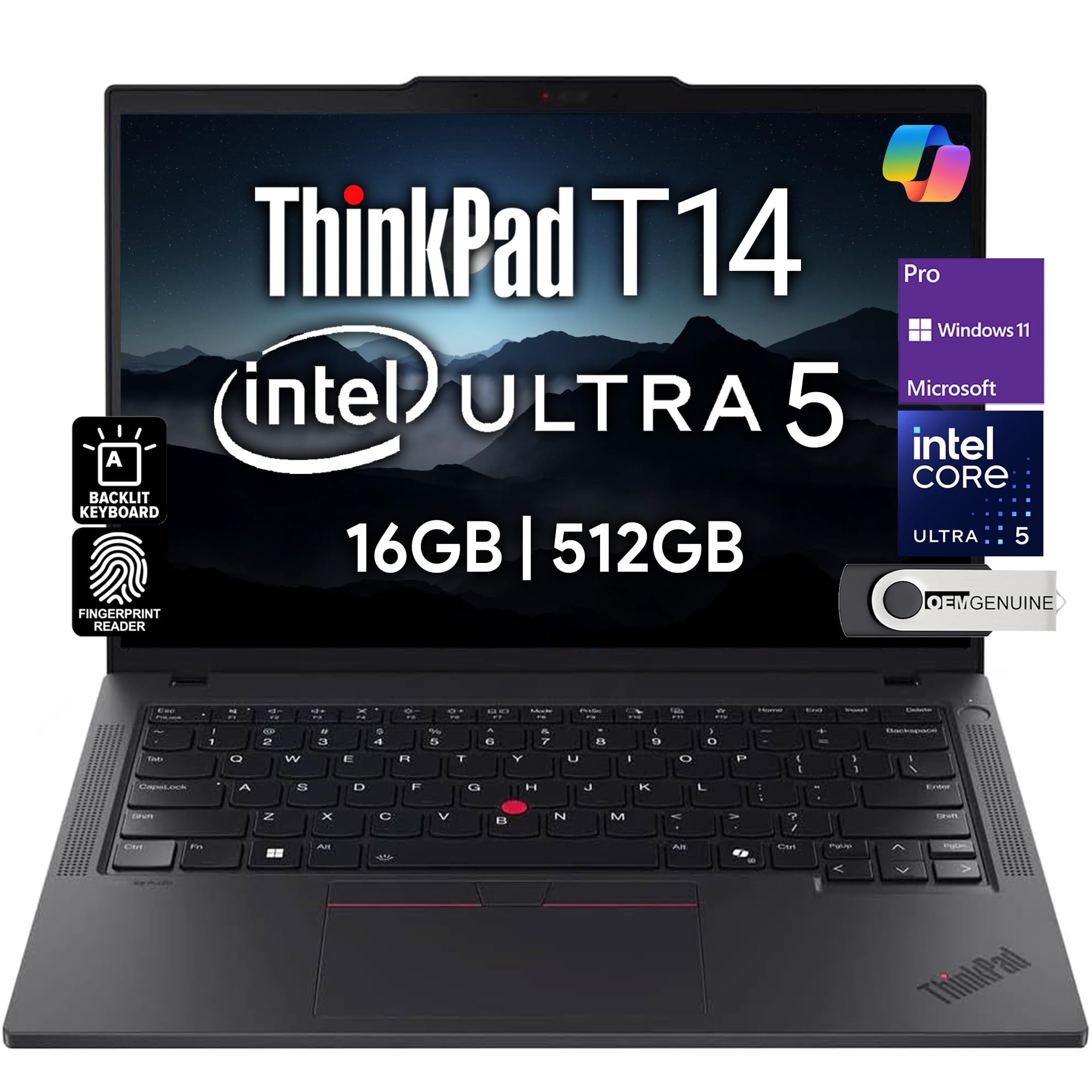 Amazon.com: Lenovo ThinkPad T14 Gen 5 Business Laptop 14