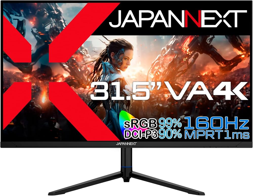 Amazon.co.jp: JAPANNEXT 31.5インチ ゲーミングモニター 160Hz 1ms 4K