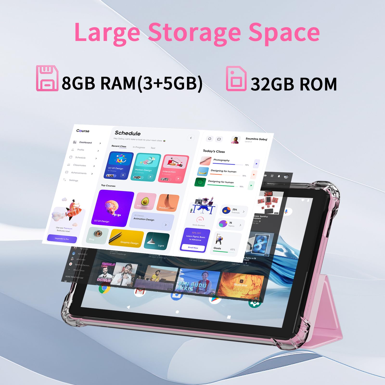 Amazon.co.jp: IWEGGO Android 15 タブレット ケース付き 7インチ 8GB