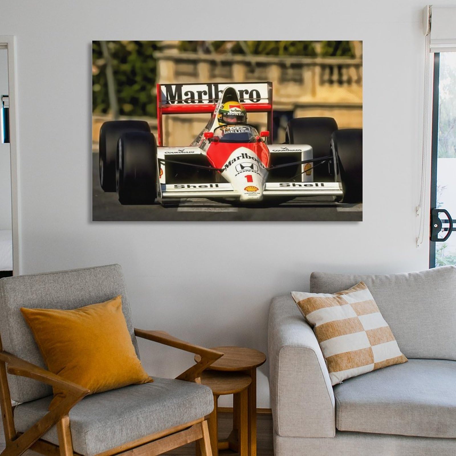 Amazon.co.jp: Ayrton Sennaアイルトン・セナかっこいいレーシングカー