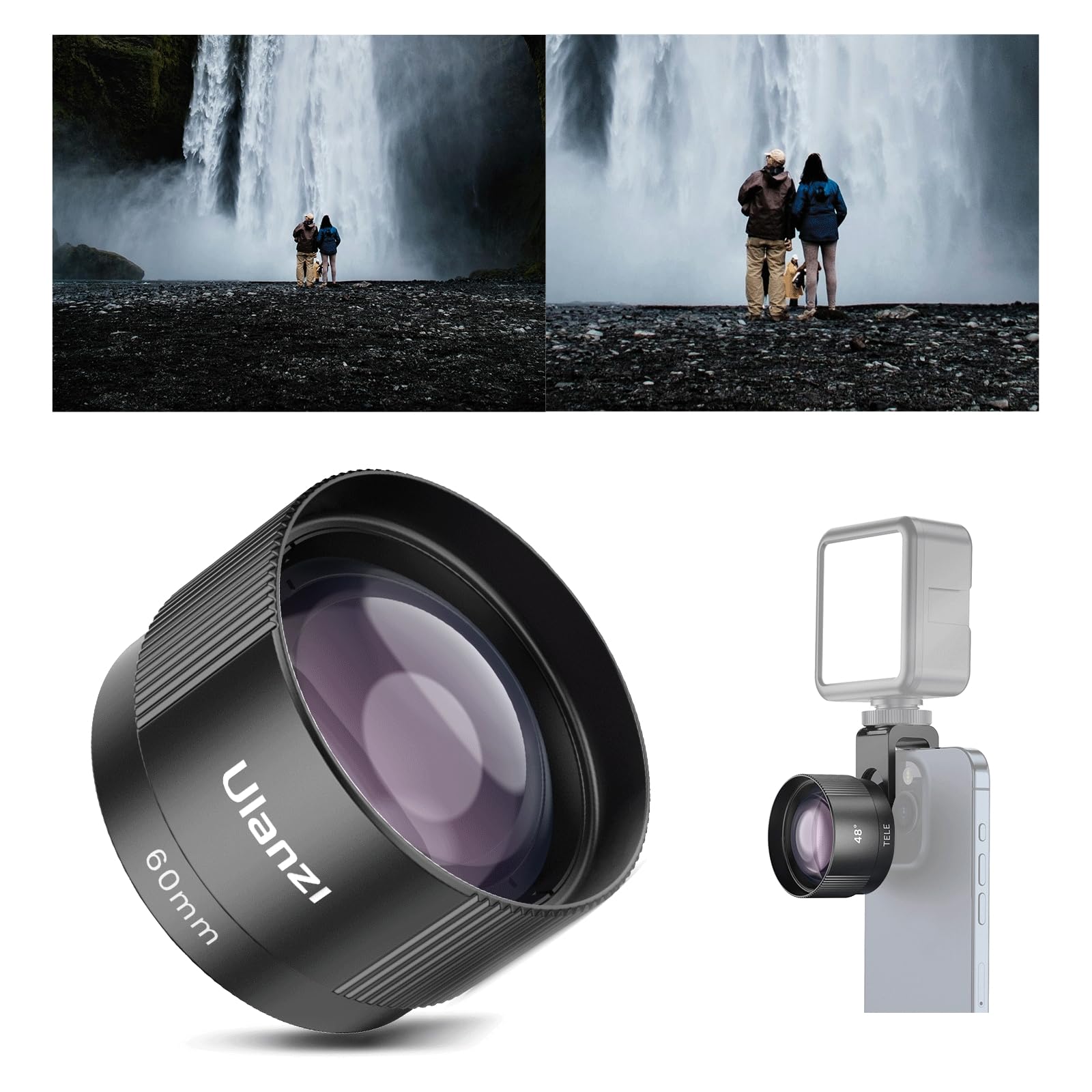 Amazon.co.jp: Ulanzi スマホ 望遠レンズ 60mm 高倍率HD2.5X