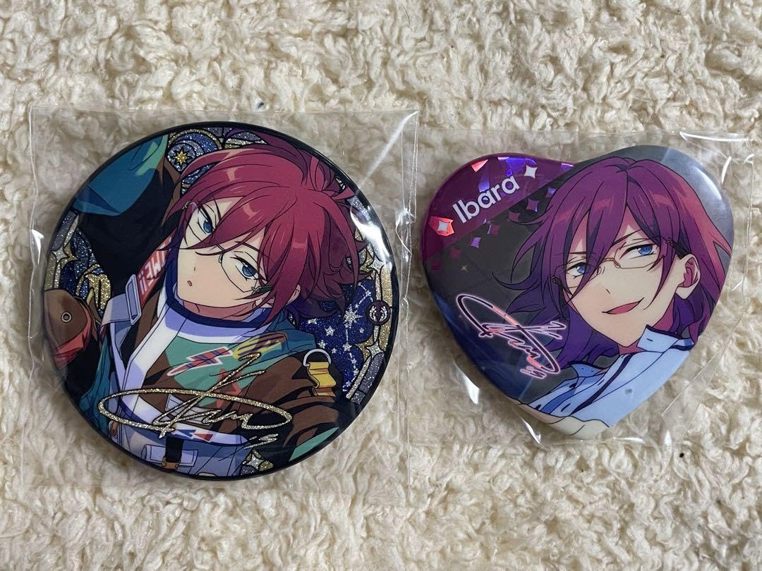 中国 宝石心晴 ハート缶バッジ 巴日和 現品販売】偶像梦幻祭 中国 宝石