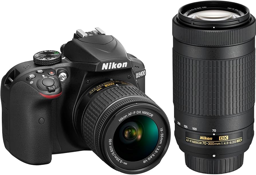 Amazon.com : Nikon D3400 24.2MP DSLR Camera with AF-P 18-55 VR and