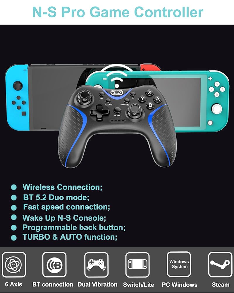 Amazon.com: Cehensy Switch Controller,Bluetooth Switch Pro