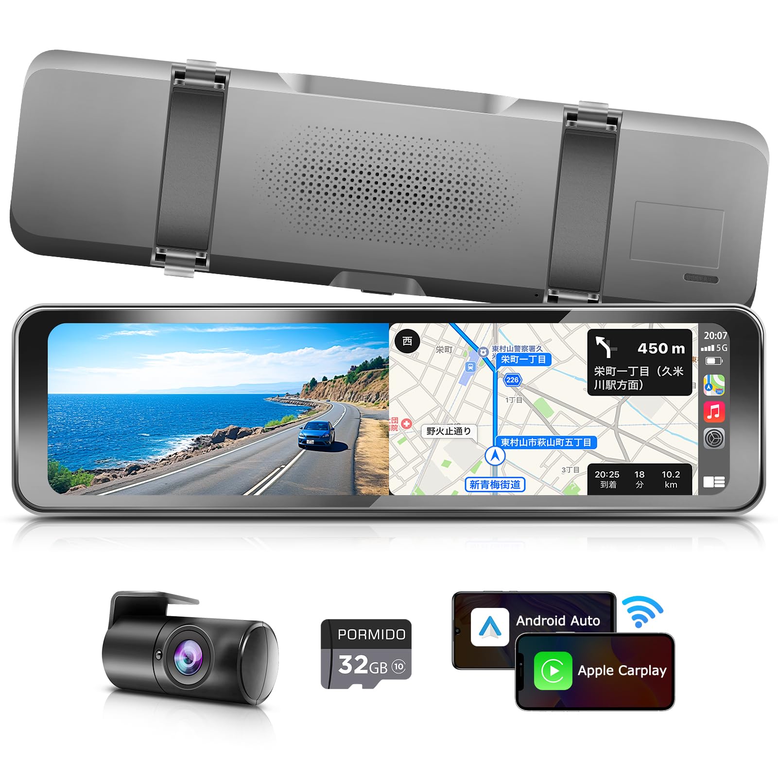 Amazon.co.jp: PORMIDO ポーミド 【ワイヤレスCarplay/AndroidAuto搭載