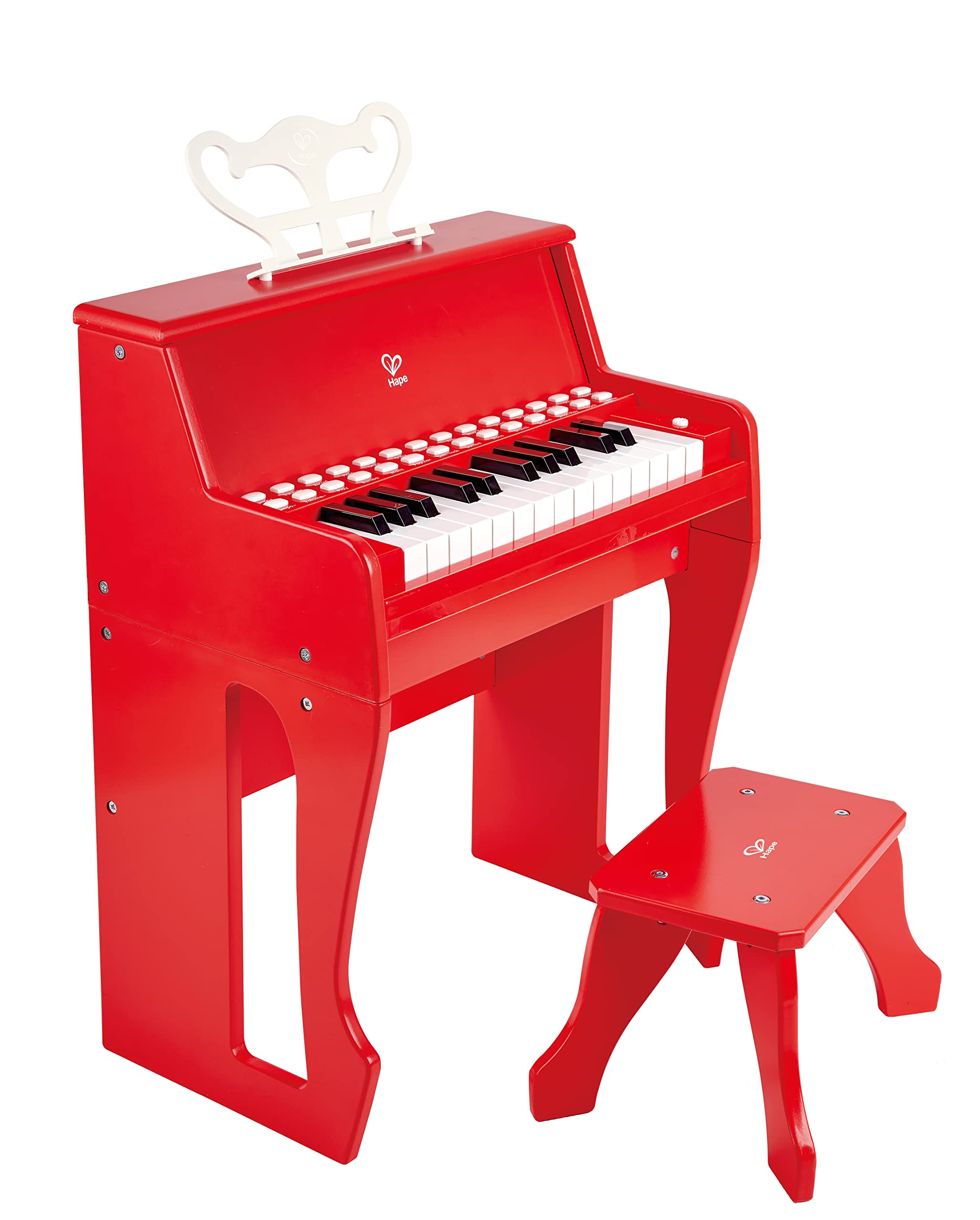 Amazon.co.jp: Hape(ハペ) デラックスアップライトピアノ（赤） 3才