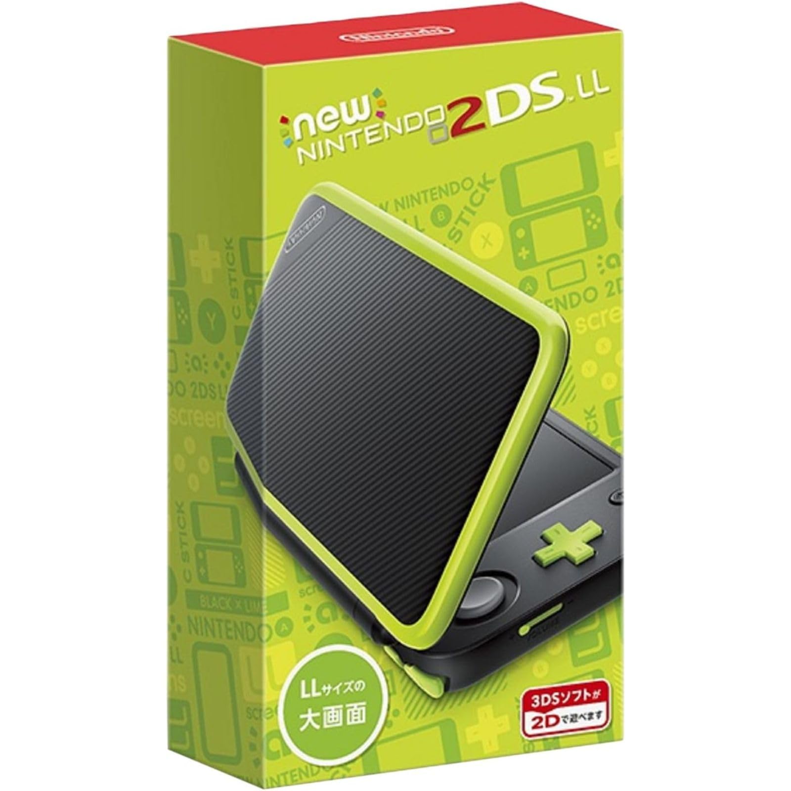 Amazon | 【整備済み品】 Newニンテンドー2DS LL ブラック×ライム SD