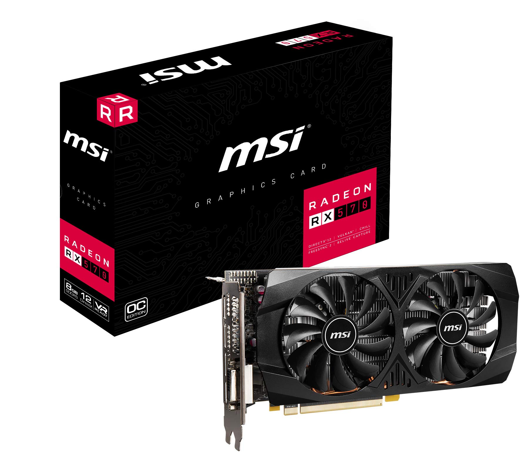 Amazon | MSI Radeon RX 570 8GT OCV1 グラフィックスボード VD7300
