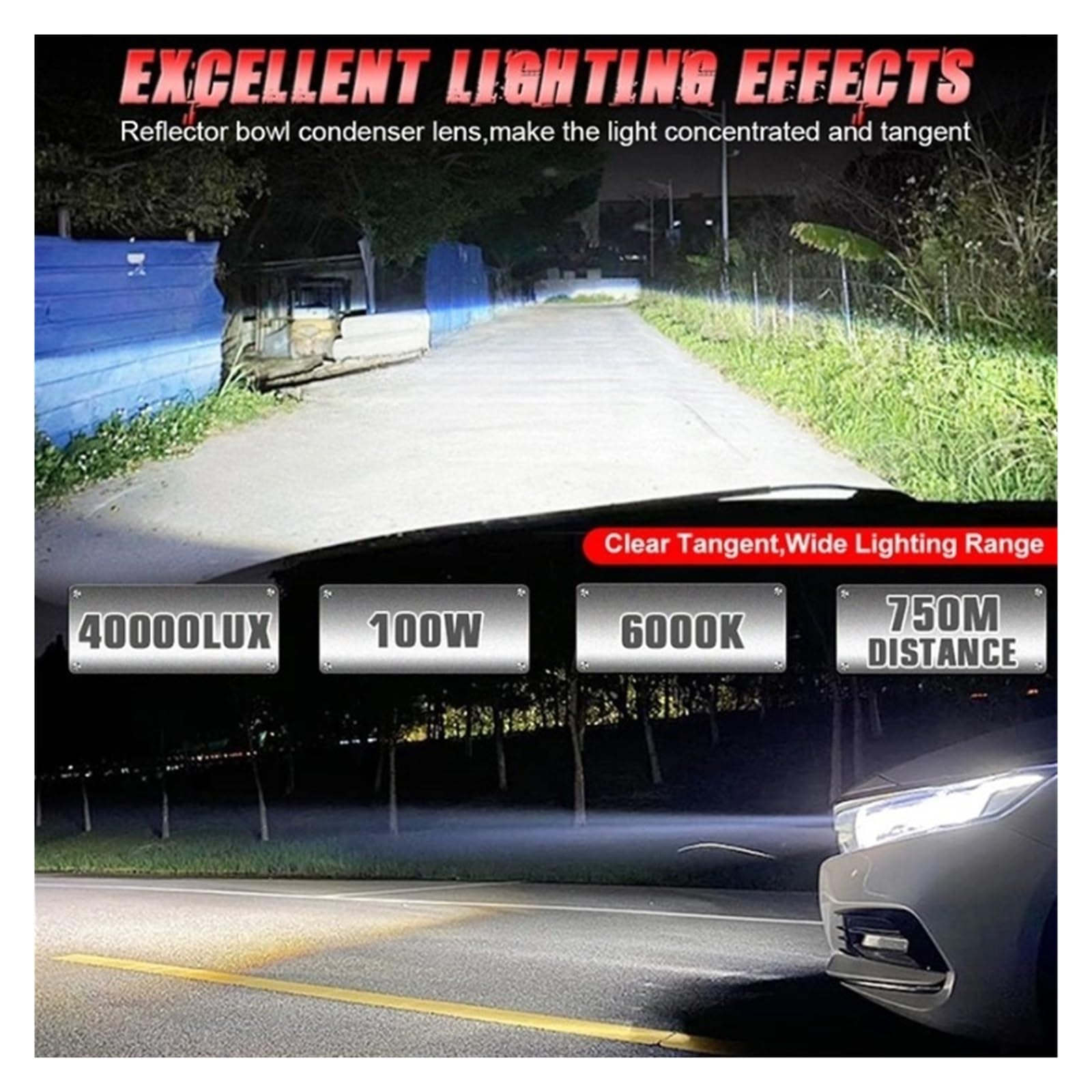 Amazon | 2 個 3 インチ Bi LED プロジェクターヘッドライトレンズ