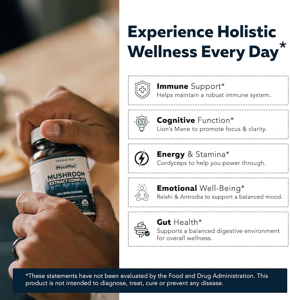 Amazon.com: MycoMax Mushroom Complex - 70% Beta Glucans, Max