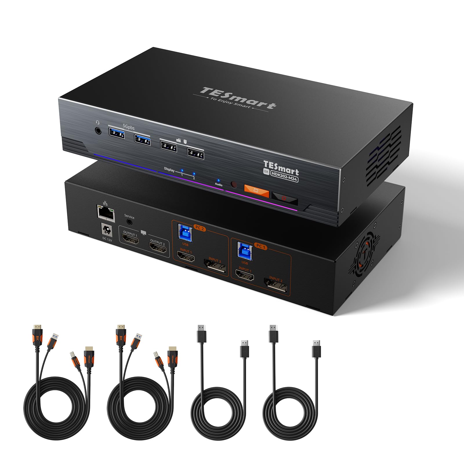 Amazon.com: TESmart 4K@144Hz Displayport + HDMI KVM Switch Dual