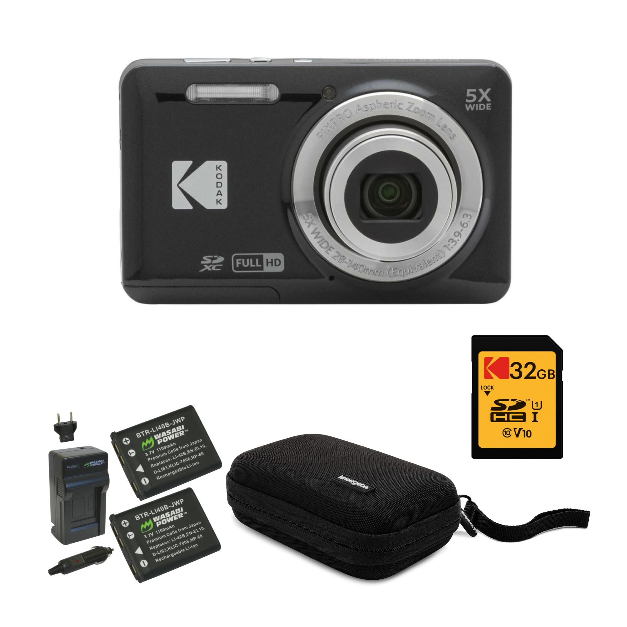 Amazon.com : Kodak PIXPRO Friendly Zoom FZ55 Digital Camera (Black
