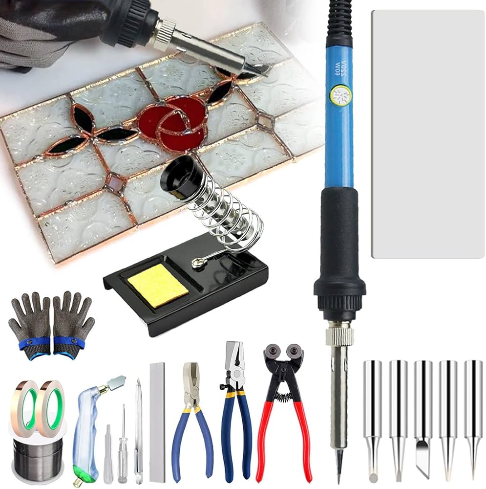 Amazon | ステンドグラスキット、23PCSステンドグラススターターツール