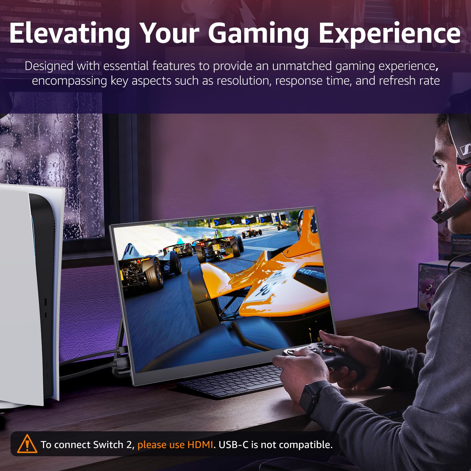 Amazon.co.jp: 【Amazon限定ブランド】VisionOwl モバイルモニター