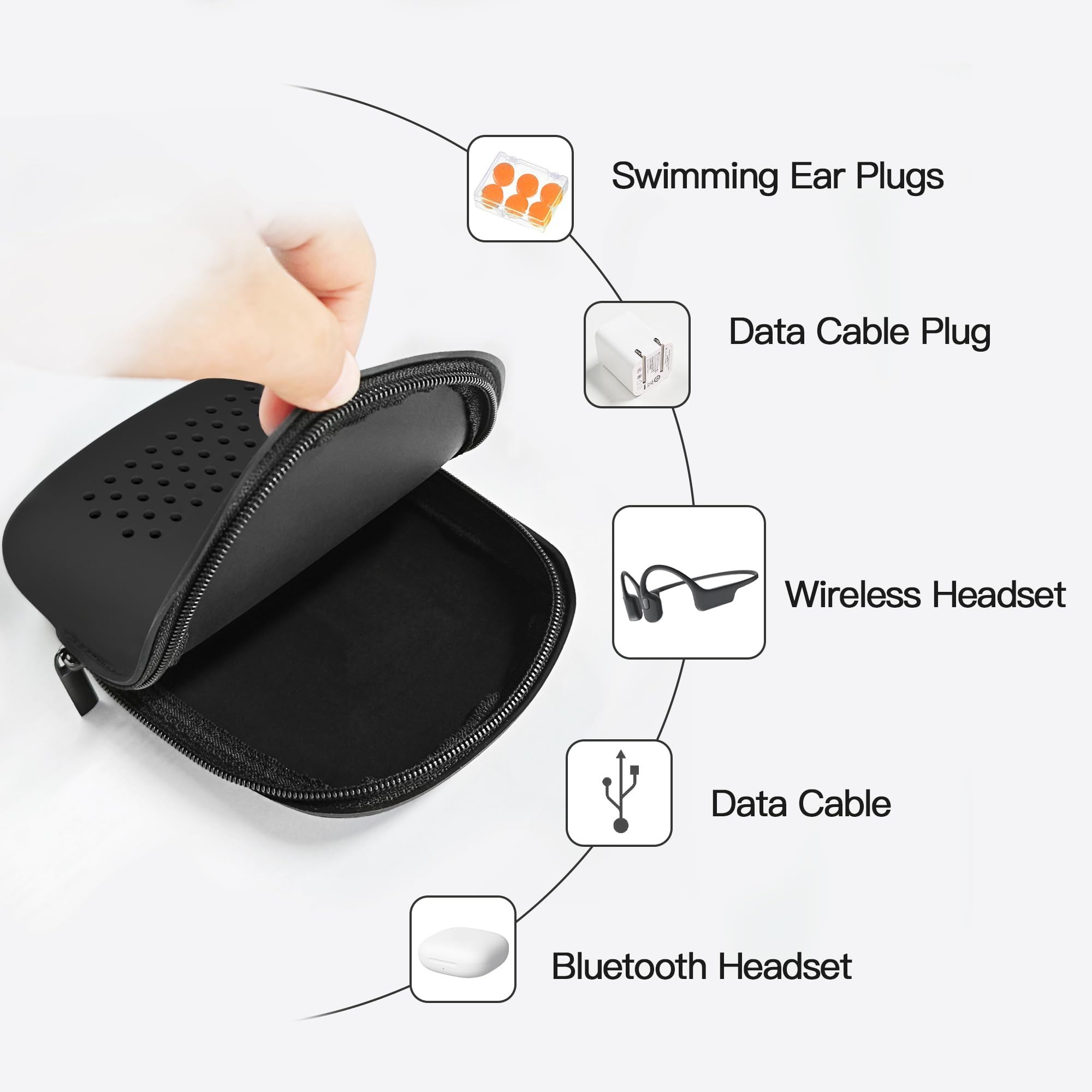 Amazon.com: AWINNER Compatible for Shokz Case,Silicone Carrying