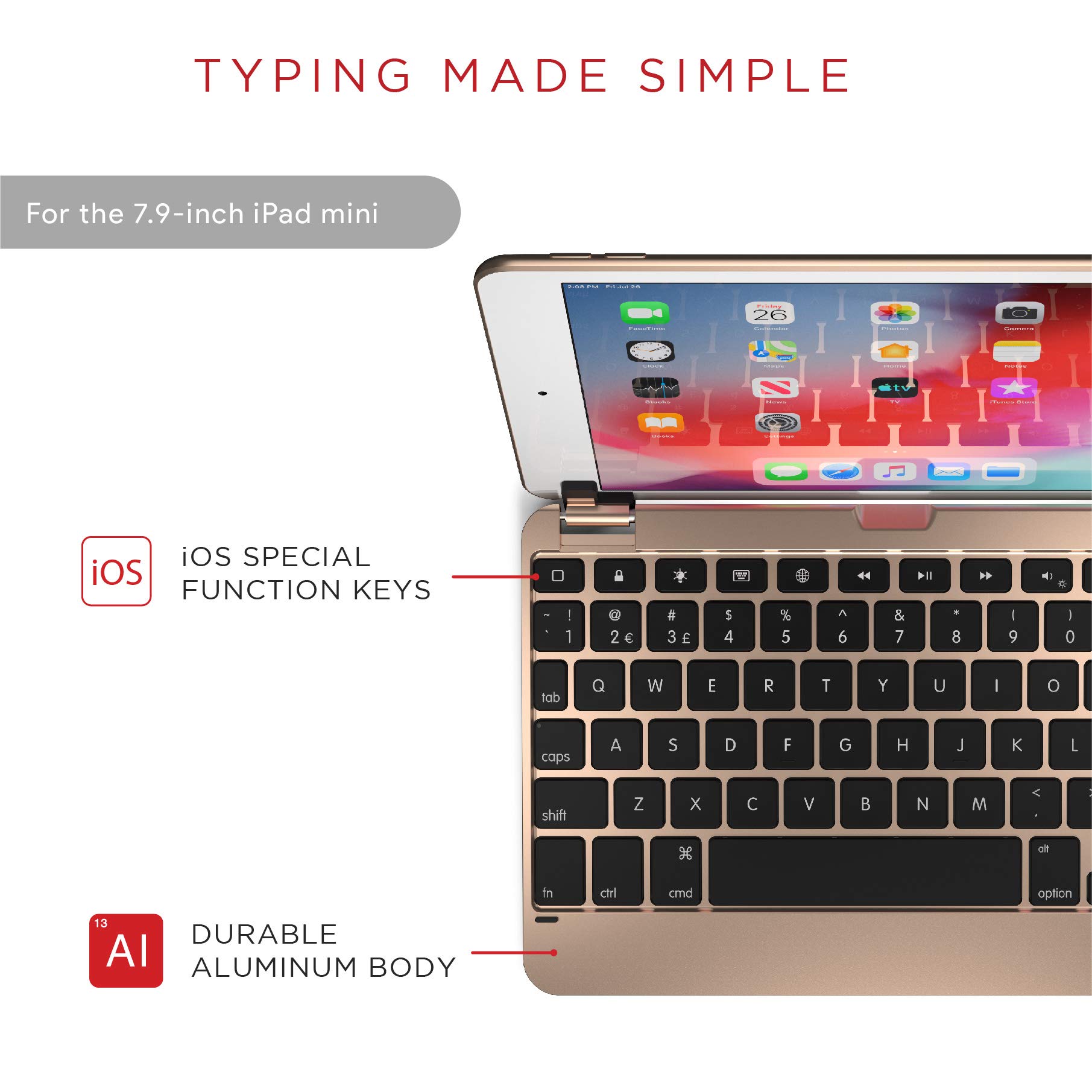 Amazon.com: Brydge 7.9 Keyboard for iPad Mini (5th Generation) and