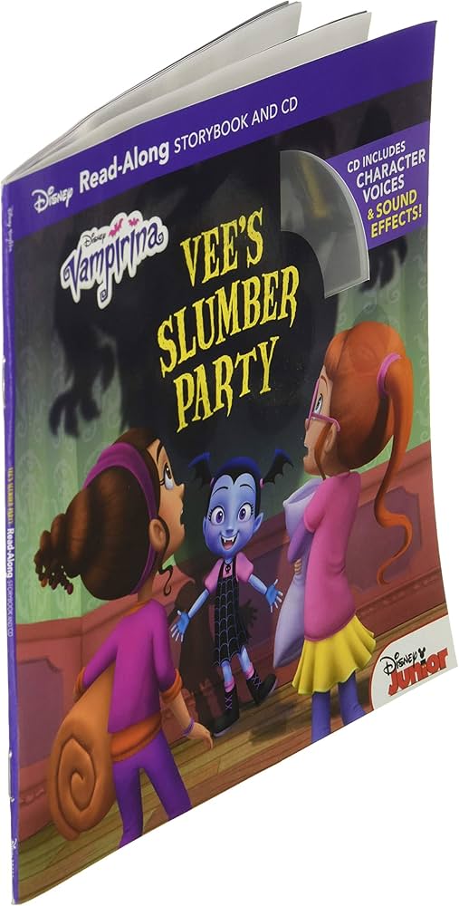 Vampirina Read-Along Book and CD Vee's Slumber Party (Read-Along