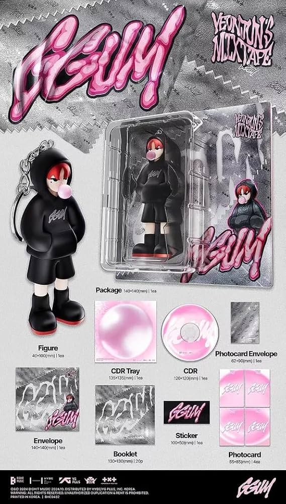 TXT YEONJUN`S MIXTAPE: GGUM Album +1ea Gift Photo Card K-POP