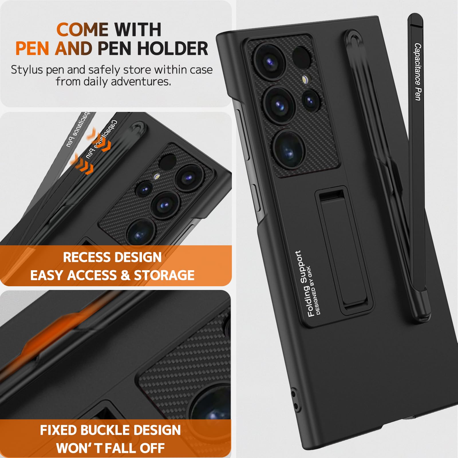 Amazon.com: NINKI Compatible Samsung Galaxy S24 Ultra Case with S