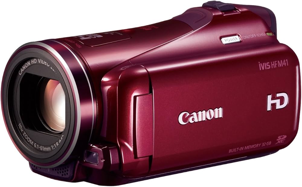 Amazon.co.jp: Canon デジタルビデオカメラ iVIS HF M41 レッド